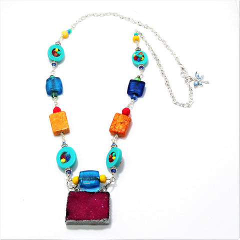 Garnet & Beads Necklace