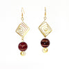 Garnet & Beads Earrings