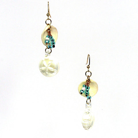 Silver and Agate Earring