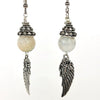 Silver & Pearl Cluster Earrings