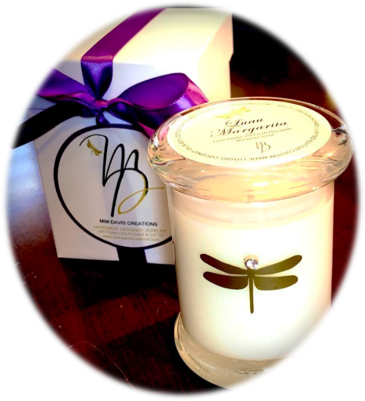 Luxury Coconut Oil & Soy Lotion Candles - 8 oz Glass Status Jar