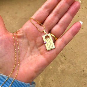 My Secret Door Necklace - Gold