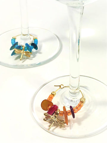 Hand wired copper swirl earrings