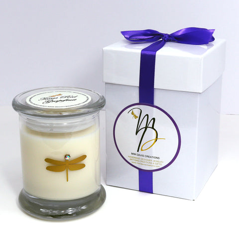 Luxury Coconut Oil & Soy Lotion Candles - 8 oz Holiday Gold Tin Jar