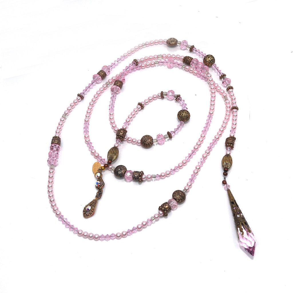 Pink Pearls Necklace
