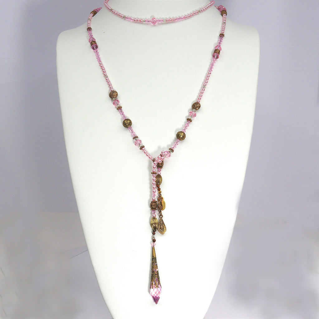 Pink Pearls Necklace