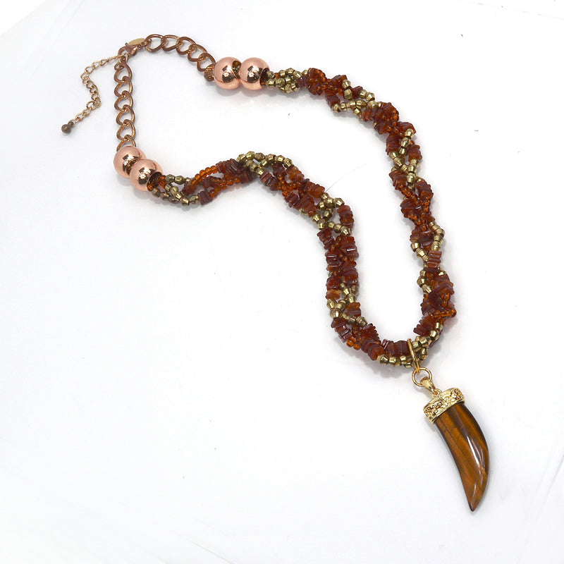 Tiger Horn Necklace